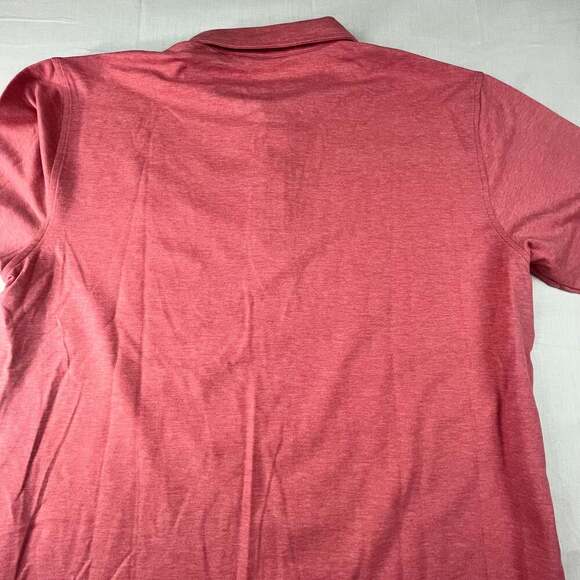 Orvis Shirt Mens Large Salmon Pink Preppy Stretch Anglers Performance Golf Polo - Picture 10 of 11